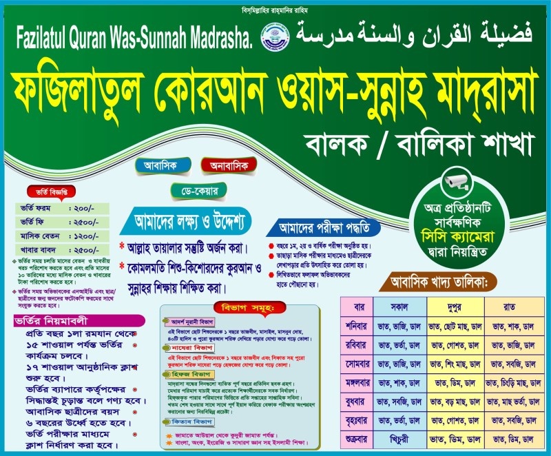 মাদ্‌রাসা ব্যানার